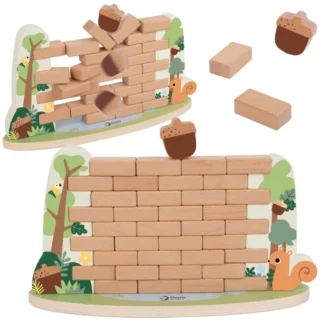 Arkádová hra s padajúcim žaluďom pre inteligentnú veveričku