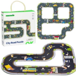 Cestné puzzle pre deti Model diaľnice 21 dielikov Certifikované FSC