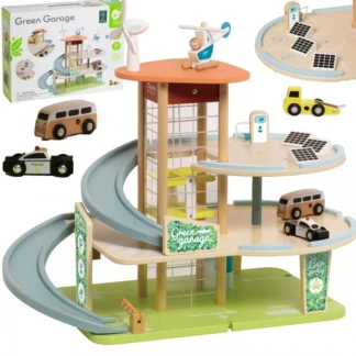 Drevená 3-poschodová XL garáž s výťahom "Eko Strefa"