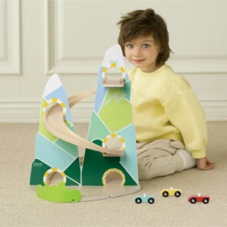 Drevená autodráha „Horské preteky“