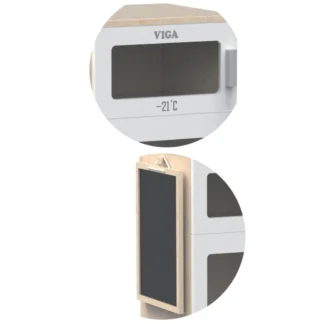 Drevená chladnička Viga s tabuľou