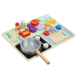 Drevená kuchynka s príslušenstvom - sada pre malého šéfkuchára