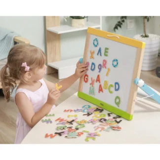 Drevená magnetická sada s písmenami a číslami