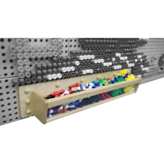 Drevená nádoba s priehľadnou stenou 80 cm pre tabule STEM vedy a kreativity