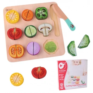 Drevená sada na krájanie zeleniny