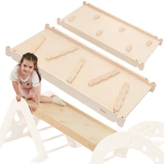 Drevená šmykľavka Rovná lezecká stena