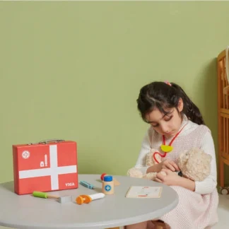 Drevená súprava pre malého lekára v kufri