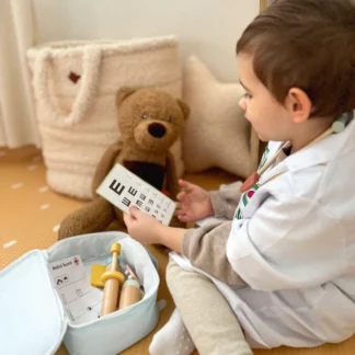 Drevená súprava pre malého lekára v kufri s príslušenstvom