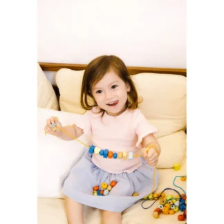 Drevené korálkové náväzce 96 kusov