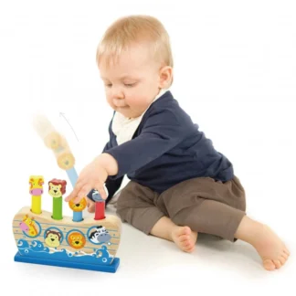 Drevené skákajúce zvieratká Noemova archa