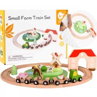 Drevený farmársky vláčik