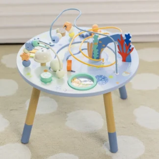 Drevený herný stôl „Sea Life“ – hudobný a vzdelávací