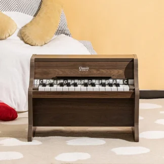 Drevený klasický klavír + učebnica