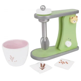Drevený mixér s medvedíkom