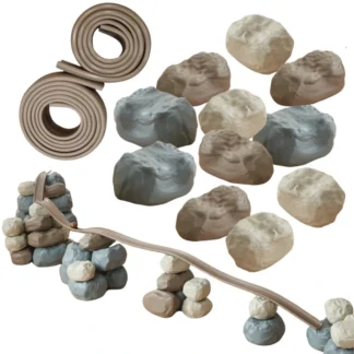 Flexibilná guľôčková dráha + gumené stavebné kamene 42 ks.