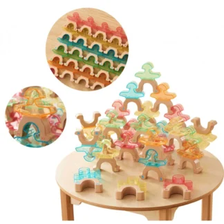 Hra s vyvažovacími figúrkami, abecedné figúrky, 26 ks.