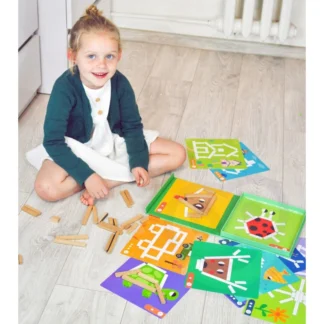 Logická hra Puzzle Magnetické kocky pre deti 49 ks.