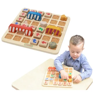 Logická hra s programovaním pre rané vzdelávanie Nájdite cestu k syru!