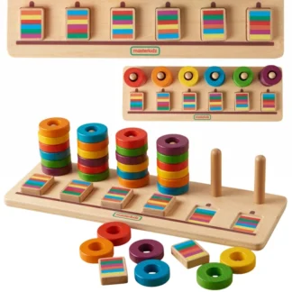 Montessori hračka na učenie sa počítať a vyfarbovať