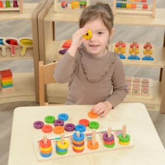 Montessori hračka na učenie sa počítať a vyfarbovať