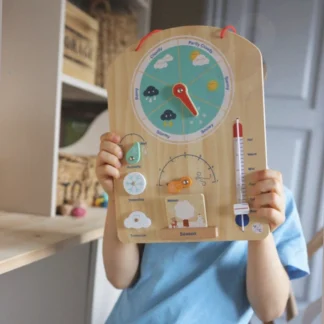 Montessori vzdelávacie puzzle s počítadlom a meteorologickou doskou 6 v 1 pre deti od 3 rokov