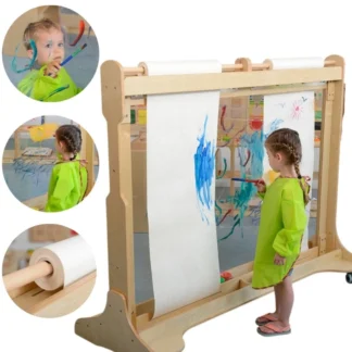 Obrovský drevený maľovací stojan na okná