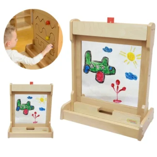 Okno na maľovanie 2 v 1 so stojanom na tabuľu