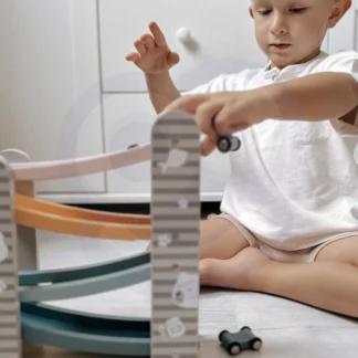 PolarB Drevená šmykľavka pre autíčka Pretekárske dráhy