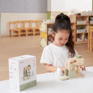 PolarB drevený kuchynský mixér zelený + príslušenstvo