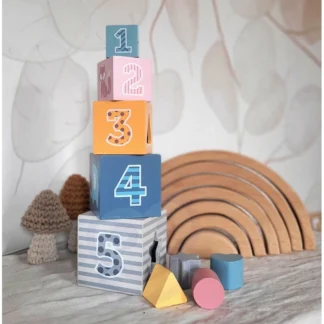 PolarB Pyramid vzdelávacie puzzle kocky triediace bloky