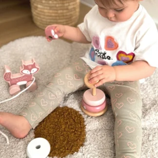 PolarB Sada drevenej pyramídovej líšky + ťahaná líška