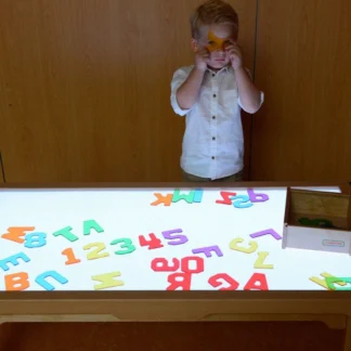 Priehľadné čísla a písmená 38 ks Montessori