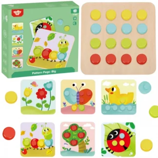 Puzzle kocky pre deti, zvieratá, učenie, spájanie tvarov, farieb + dosky