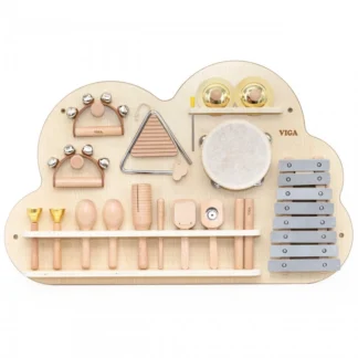 Sada 12 drevených hudobných dosiek s bicími nástrojmi