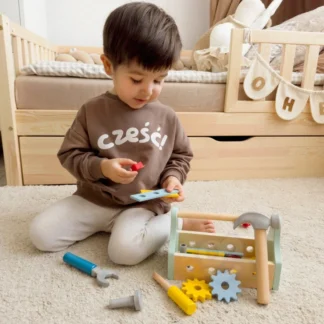 Sada drevených boxov na náradie, 18 dielov.