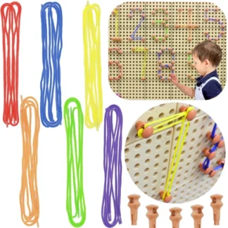 Sada kolíkov a šnúrok – pre vedeckú a kreatívnu radu STEM