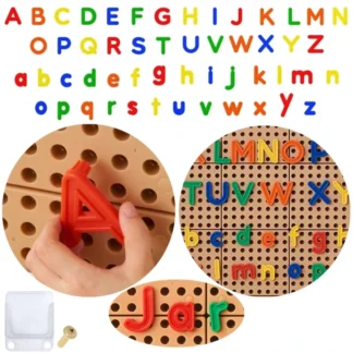 Sada písmen abecedy (veľké a malé) pre nástenné panely STEM 122 ks.