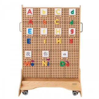 Sada písmen abecedy (veľké a malé) pre nástenné panely STEM 122 ks.