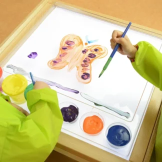 Senzorický rám - LED panel + priehľadný podnos na maľovanie