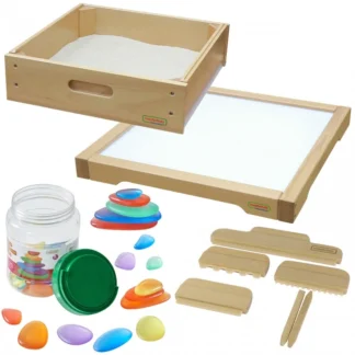 Senzorický rám - LED panel + sada príslušenstva na hranie v piesku