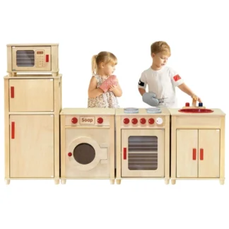 Veľká drevená kuchynská súprava VIGA s prírodnou certifikáciou FSC