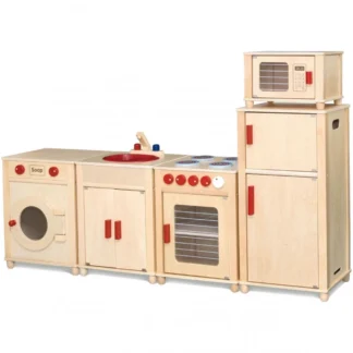 Veľká drevená kuchynská súprava VIGA s prírodnou certifikáciou FSC