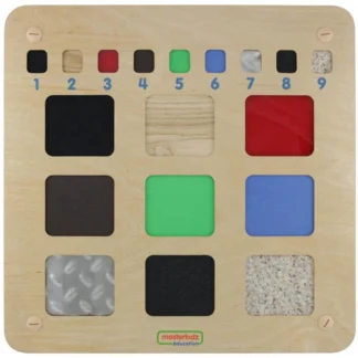 Vzdelávacia tabuľa Rozpoznávanie materiálov Textúry Hmat